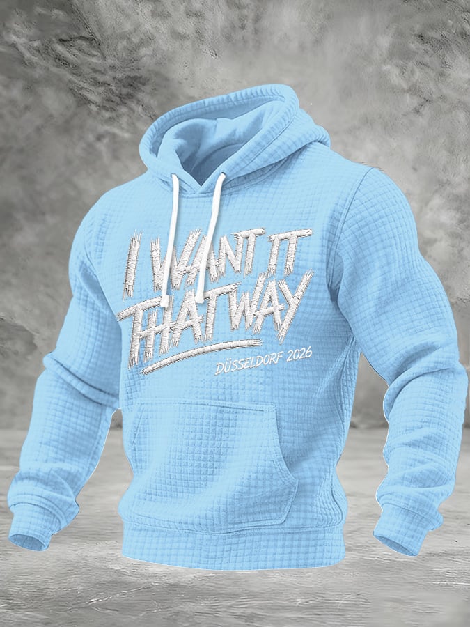 Men's Vintage Musical Art Printed Casual Hoodie