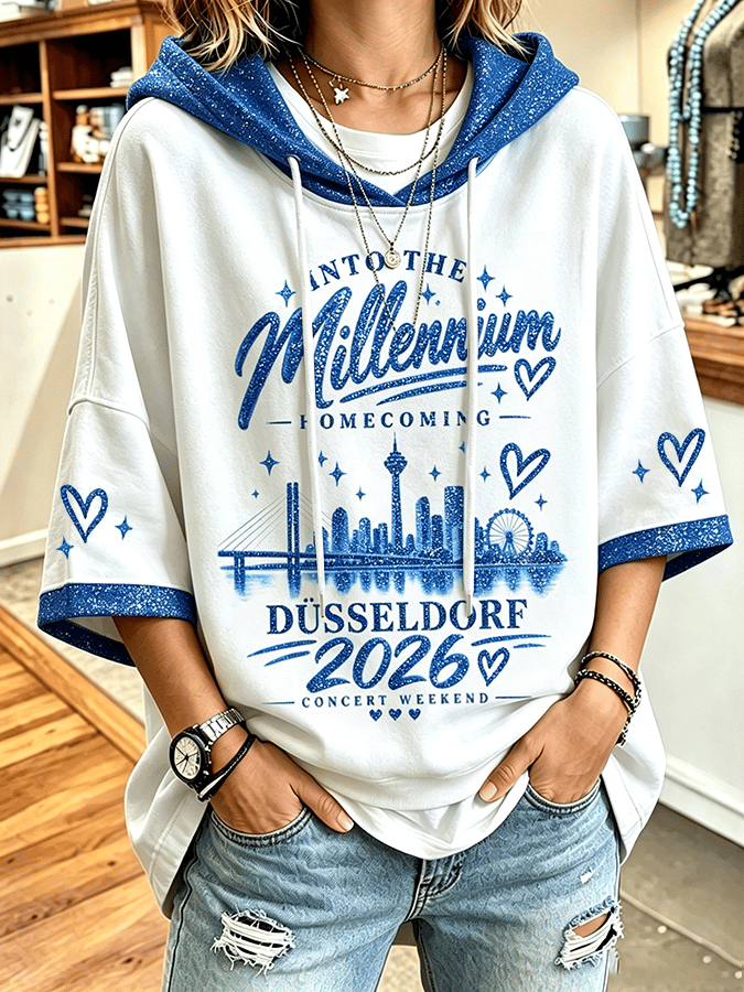 Women's Music Tour Enthusiasts' Comfortable Hooded Sweatshirt