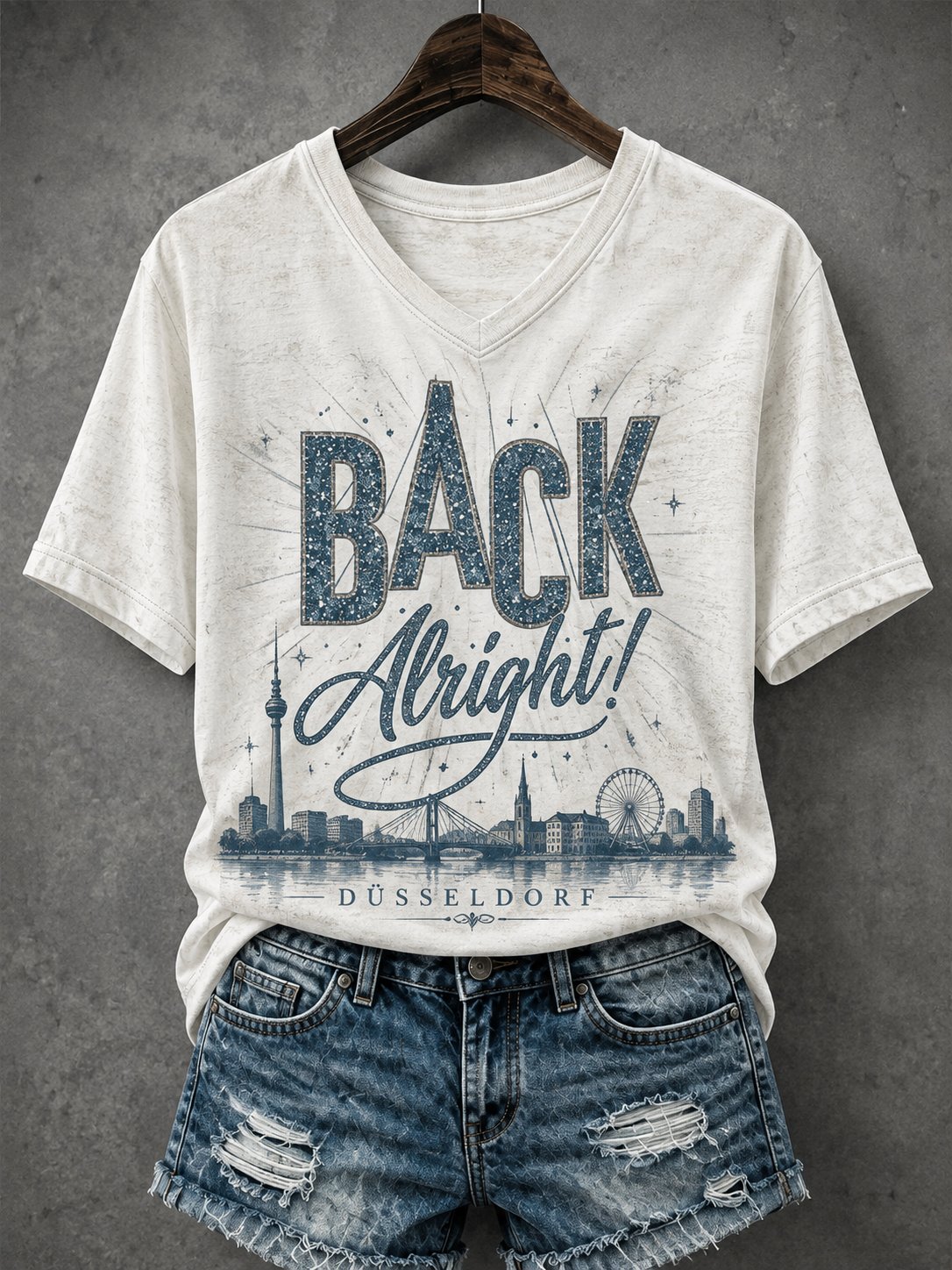 Women's Letter-Print Casual Top