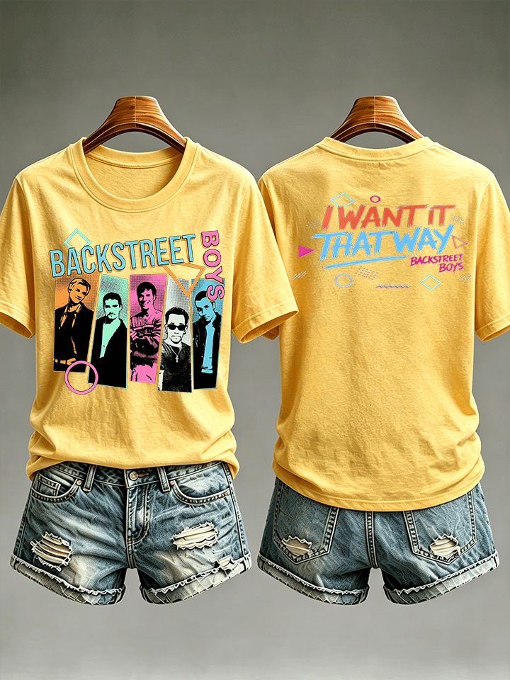 Women's Casual Printed Crew-Neck T-Shirt