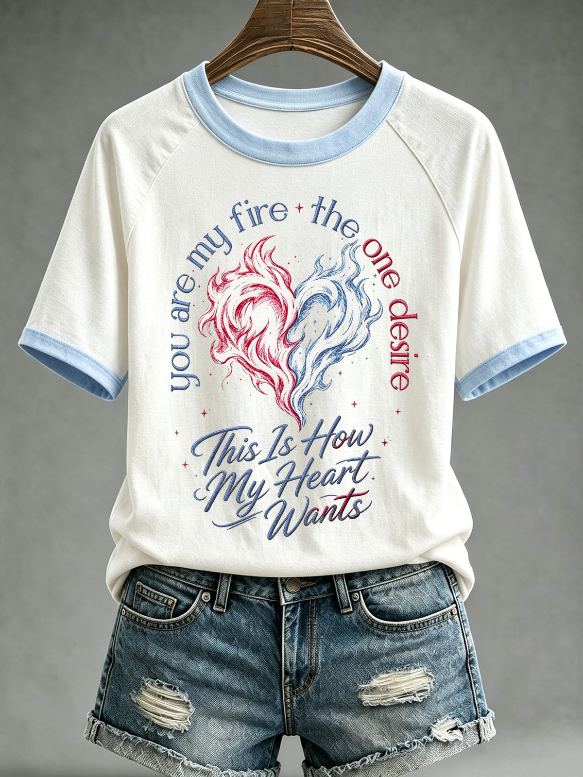 Women's Letter-Print Casual Top
