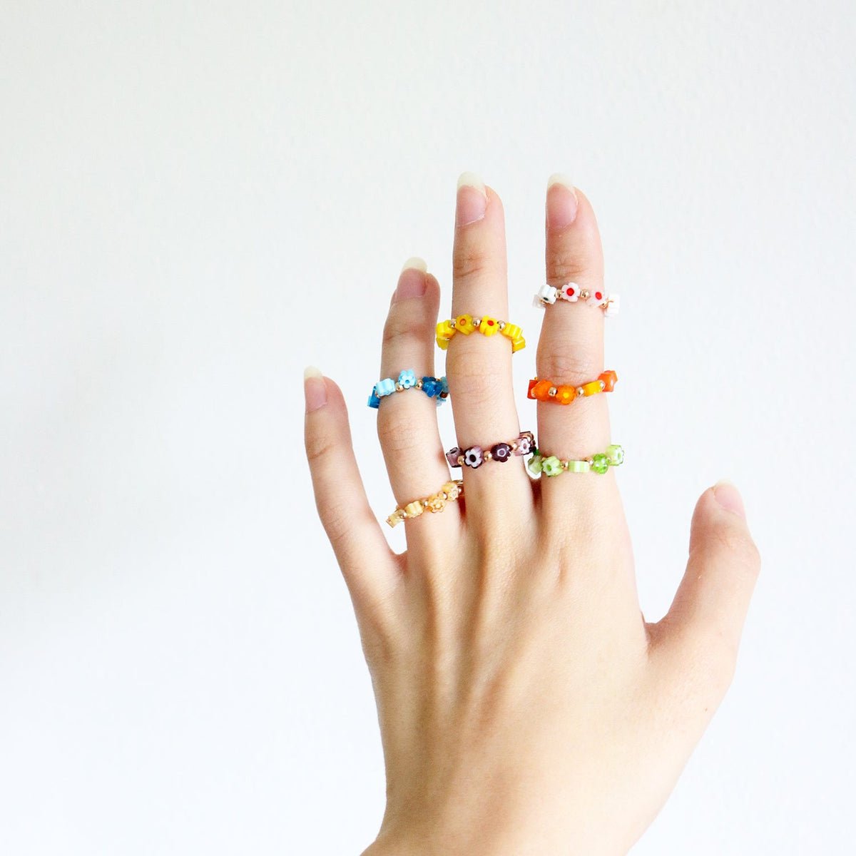 Candy Beaded Ring (Green)