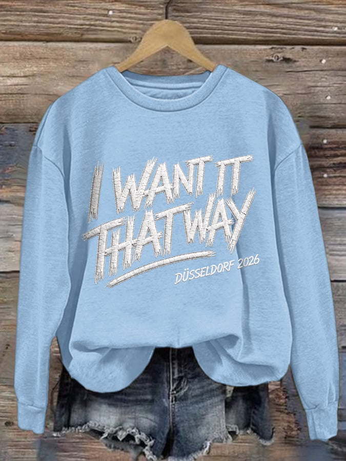 Women's Musical Art Print Round Neck Sweatshirt