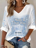 Women's Musical Art Printed T-shirt