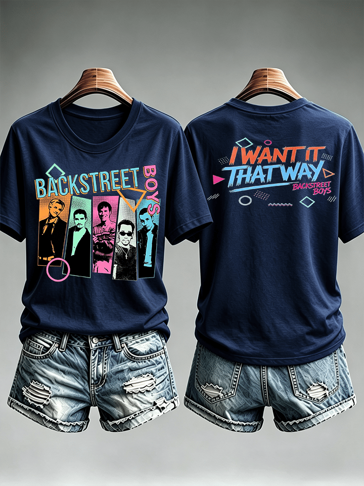 Women's Casual Printed Crew-Neck T-Shirt