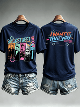 Women's Casual Printed Crew-Neck T-Shirt