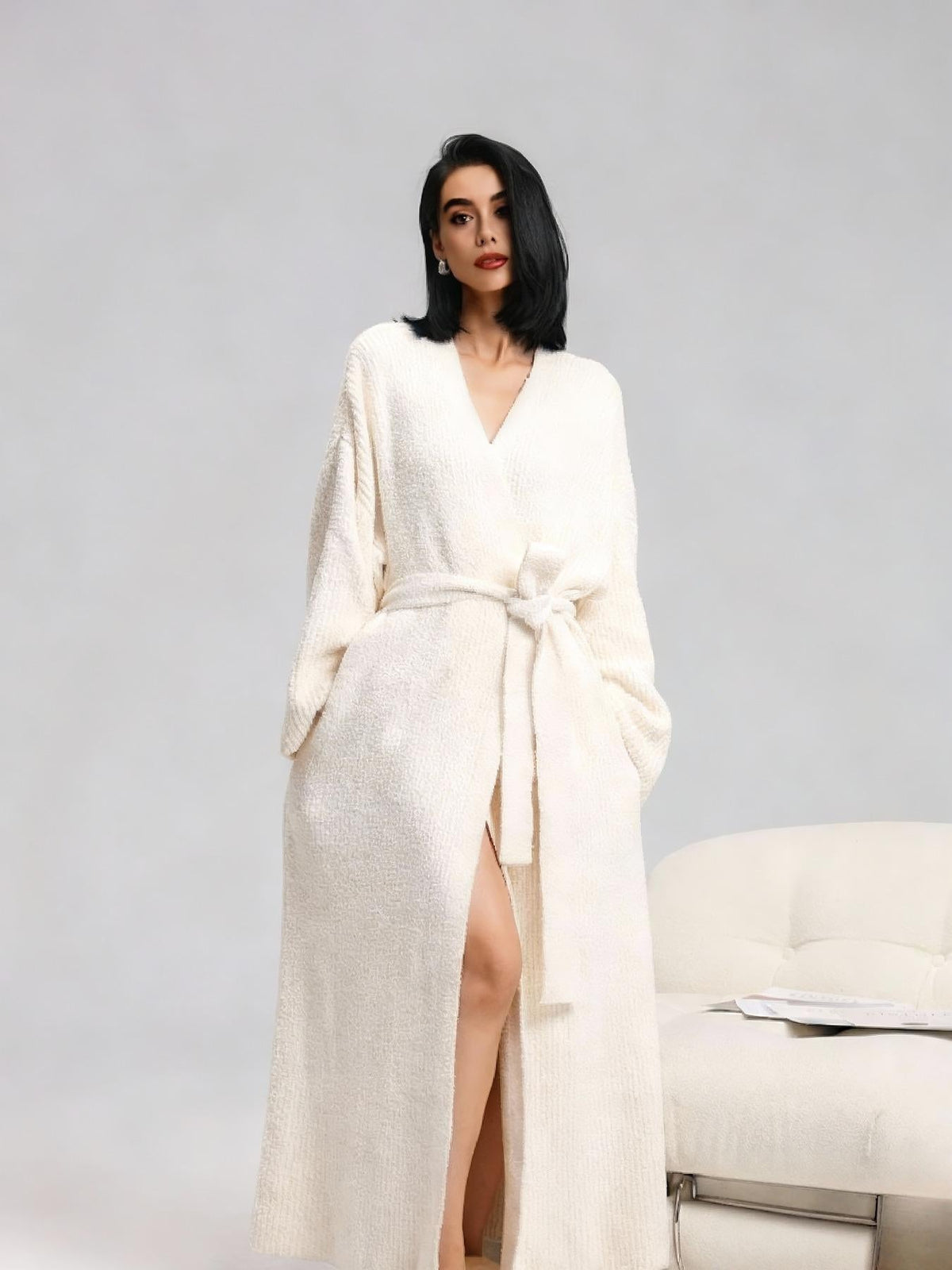 Women's Double-Sided Fleece Robe