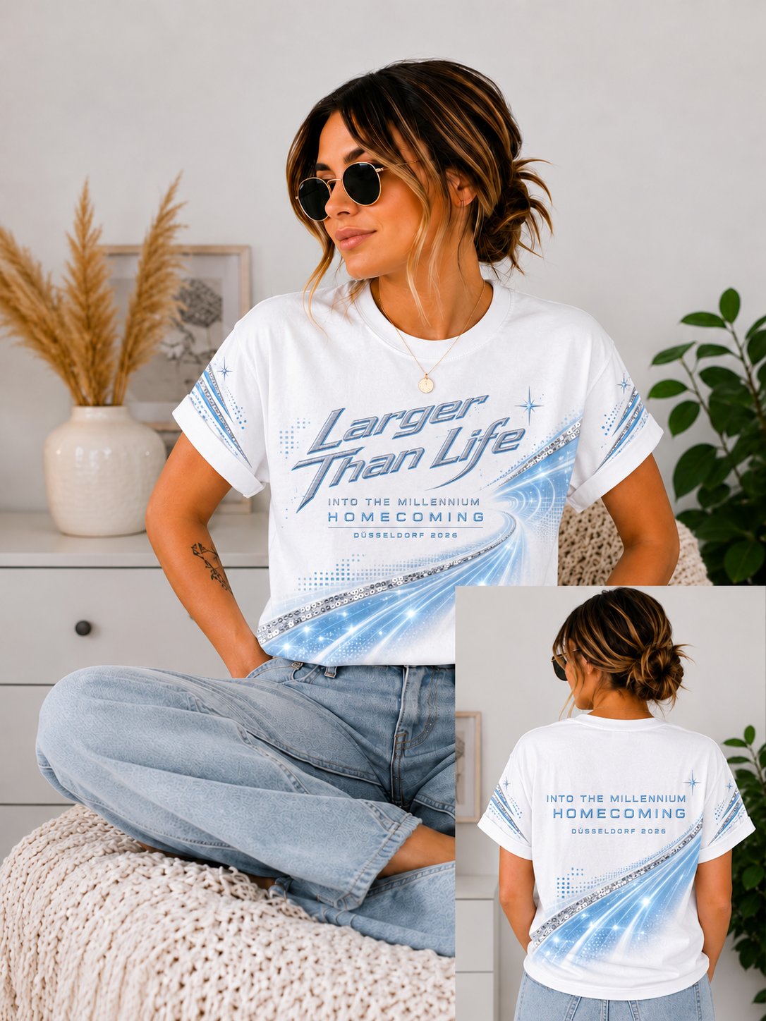 Women'S Musical Art Print T-Shirt