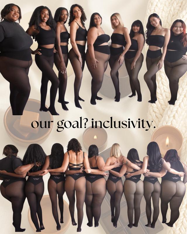 NEW COMPRESSION BAND & ONE SEAM OPTION! THE ORIGINAL MAGIC FLEECE LINED LEGGINGS - XXS TO 3XL - 4 SHADES - CLOSED FOOT - Fleece Tights Available in Plus Size and Light to Brown Fur