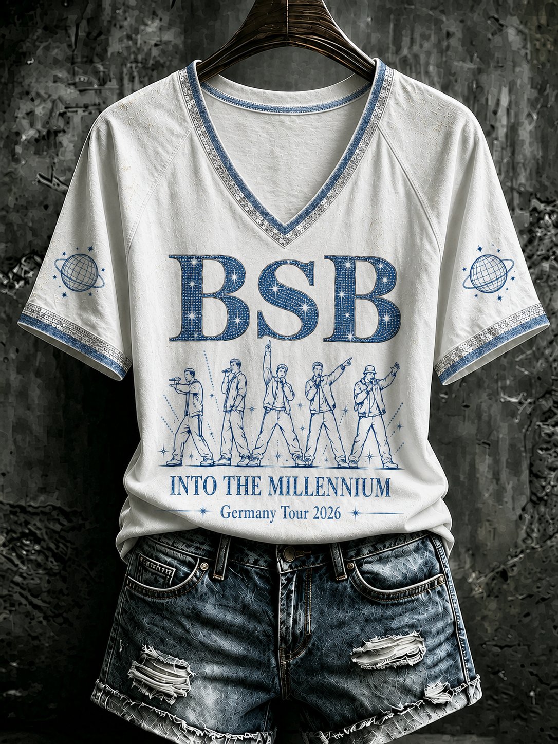 Women's Letter-Print Casual Top