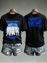 Women's Casual Printed Crew-Neck T-Shirt