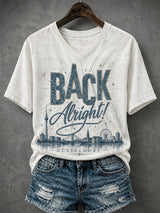 Women's Letter-Print Casual Top
