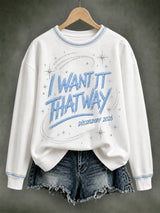 Women's Musical Art Print Casual Sweatshirt