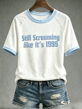 Women's Letter-Print Casual Top