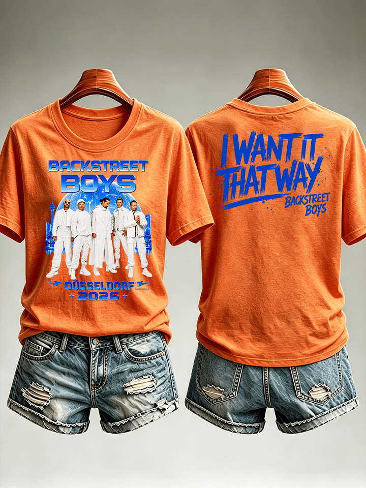 Women's Casual Printed Crew-Neck T-Shirt