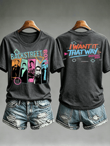 Women's Casual Printed Crew-Neck T-Shirt