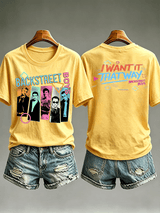 Women's Casual Printed Crew-Neck T-Shirt