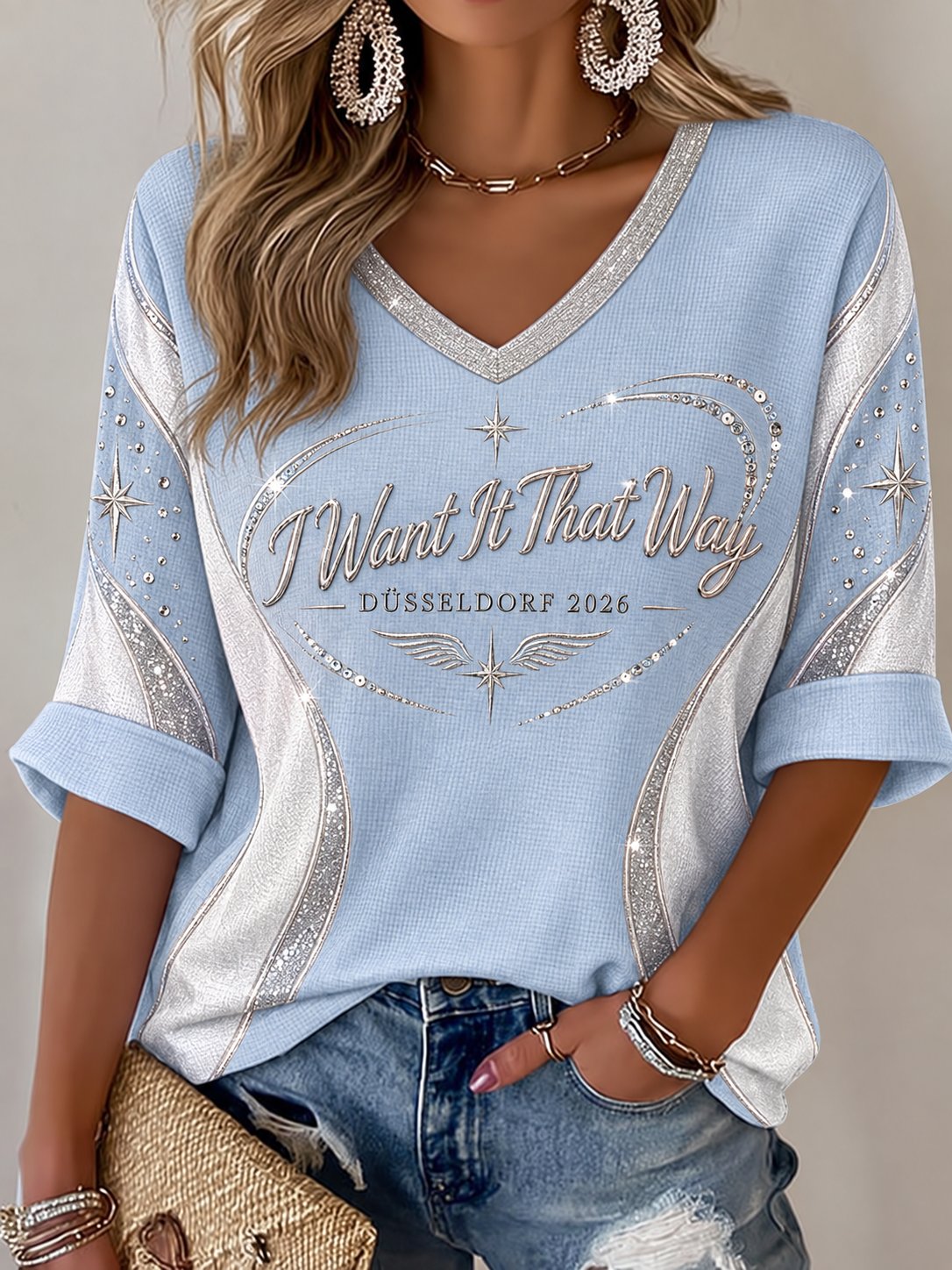 Women's Musical Art Printed T-shirt