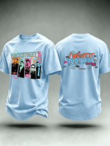Men's Casual Printed Crew-Neck T-Shirt