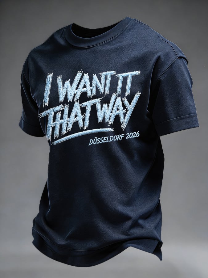 Men's Musical Art Print Casual T-shirt
