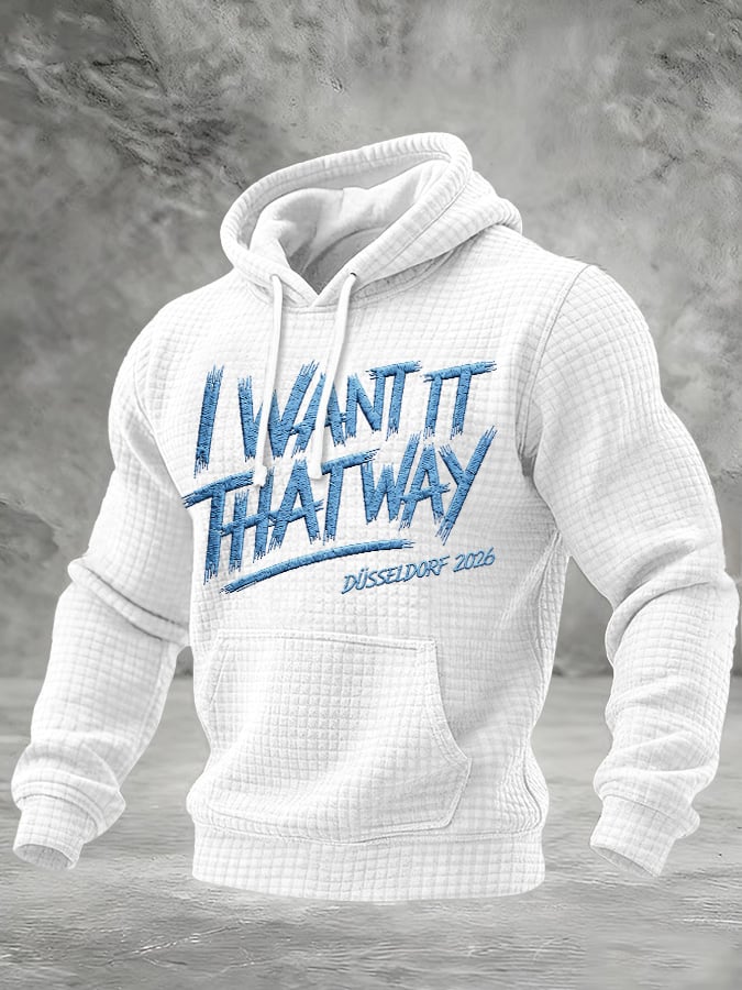 Men's Vintage Musical Art Printed Casual Hoodie
