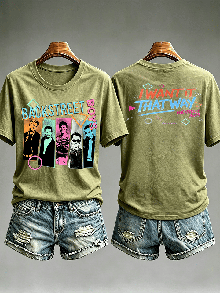 Women's Casual Printed Crew-Neck T-Shirt
