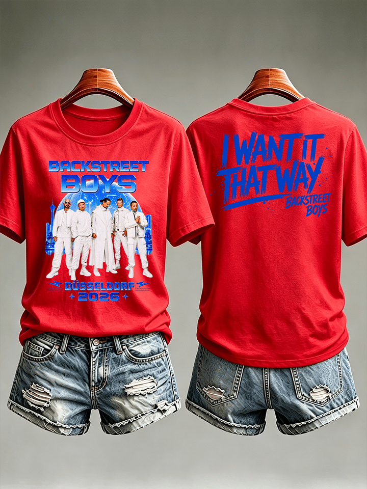 Women's Casual Printed Crew-Neck T-Shirt