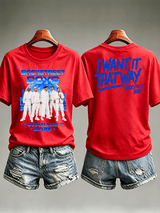 Women's Casual Printed Crew-Neck T-Shirt