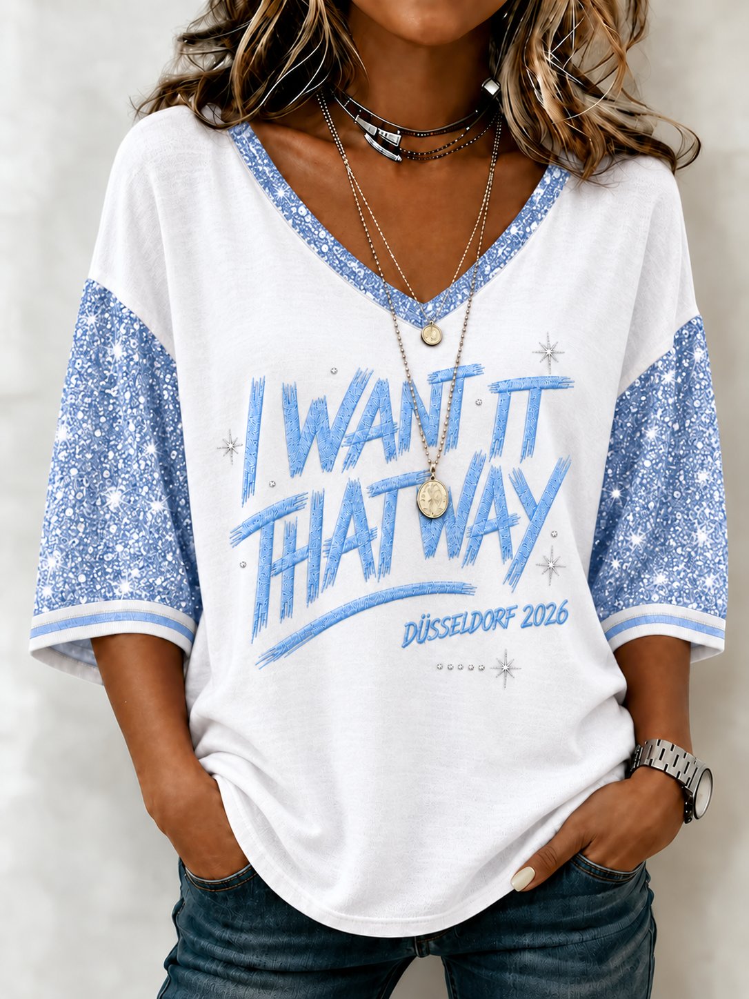 Women's Musical Art Printed Top