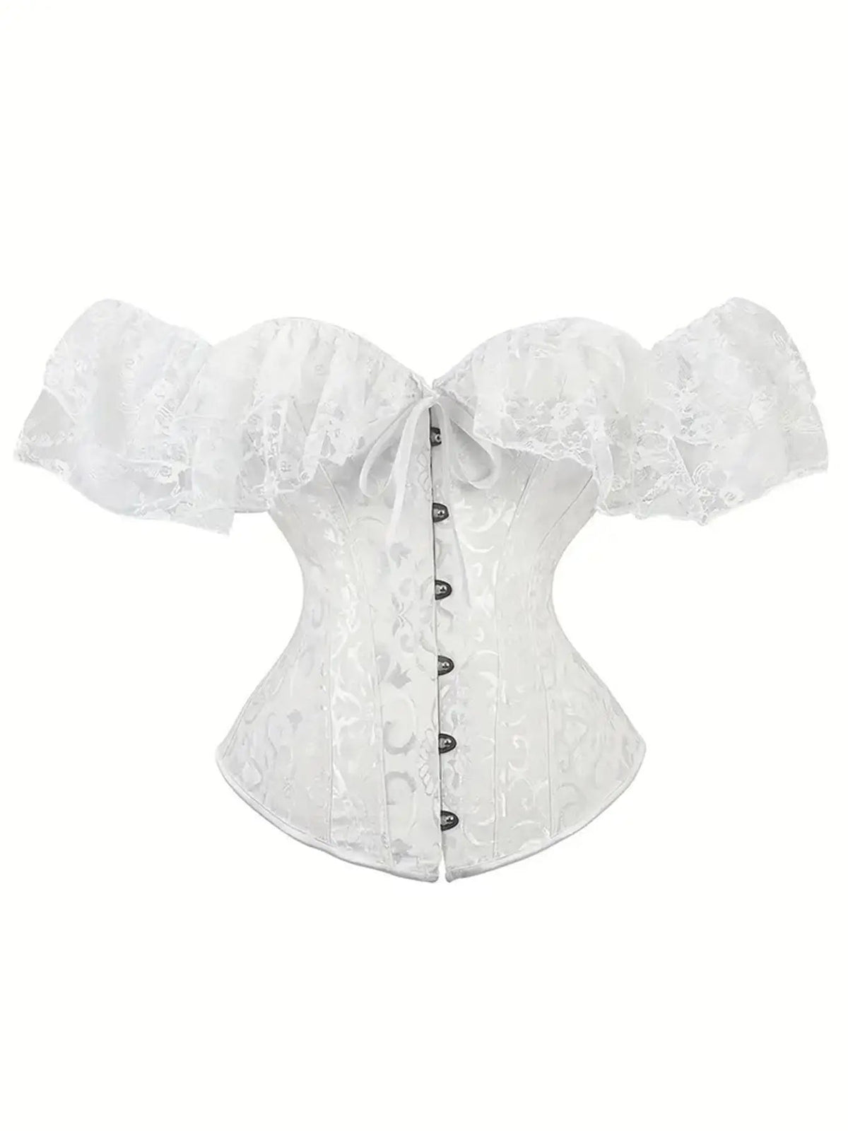 Women's Floral Jacquard Bone Fishbone Corset Structure Shapewear Tube Top, Retro Fashionable Tummy Control Shaper, Women's Shapewear for All Seasons, Corset Tops, Vintage Corset Tops