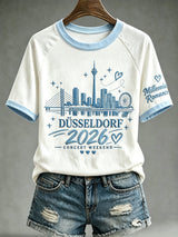 Women's Letter-Print Casual Top