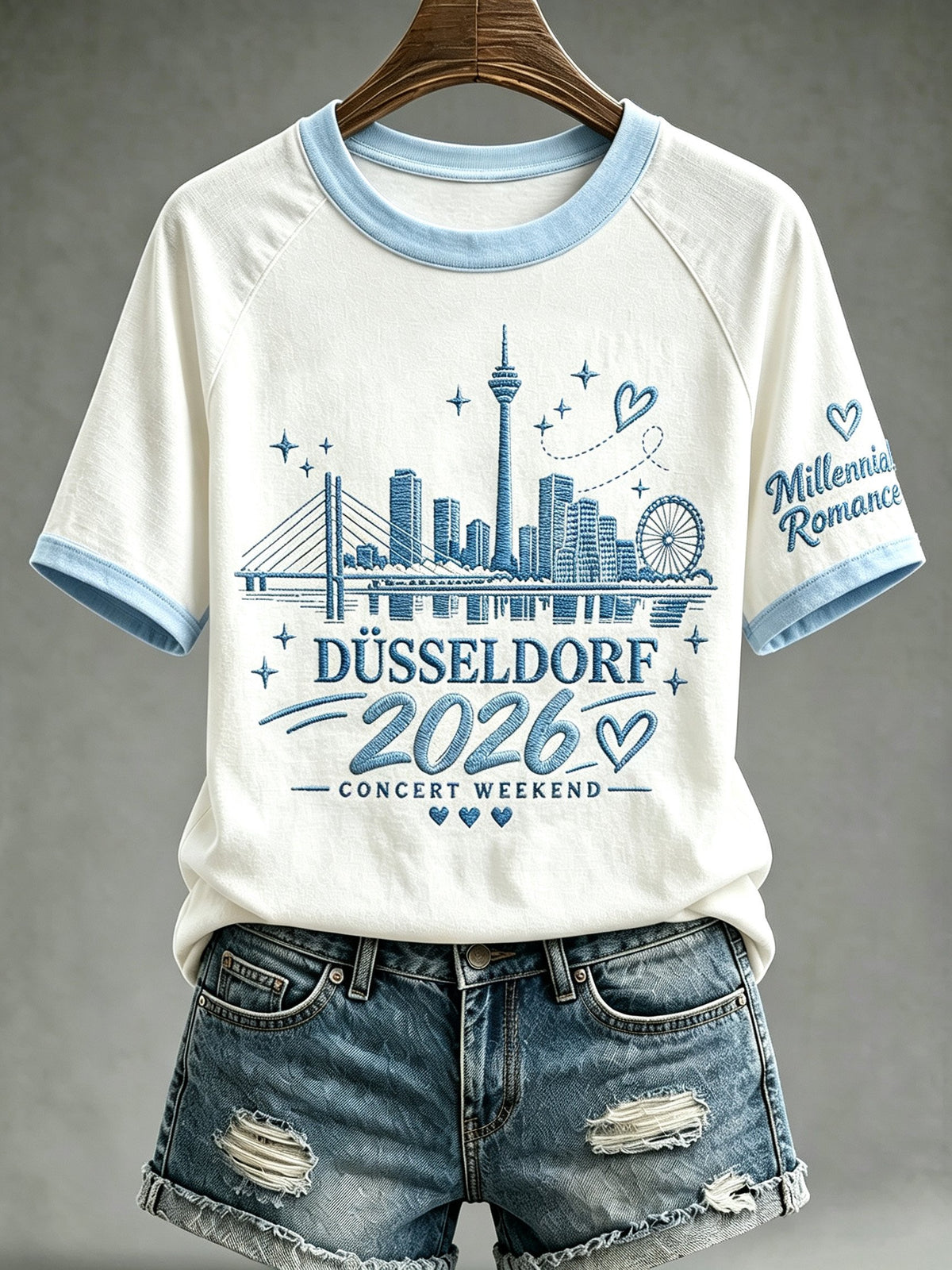 Women's Letter-Print Casual Top