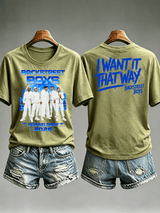 Women's Casual Printed Crew-Neck T-Shirt