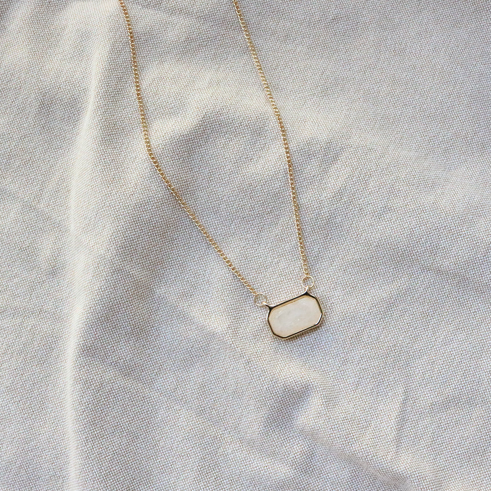 Stone Necklace in Ivory