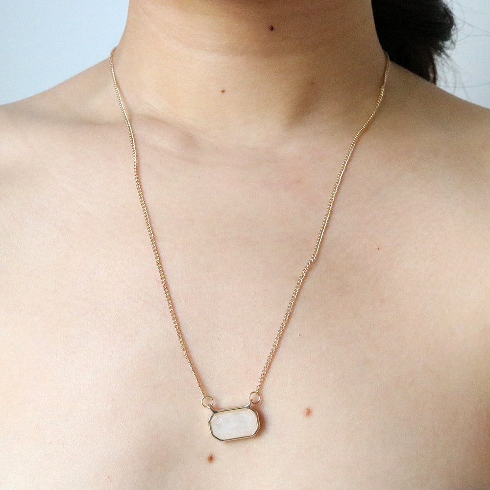 Stone Necklace in Ivory