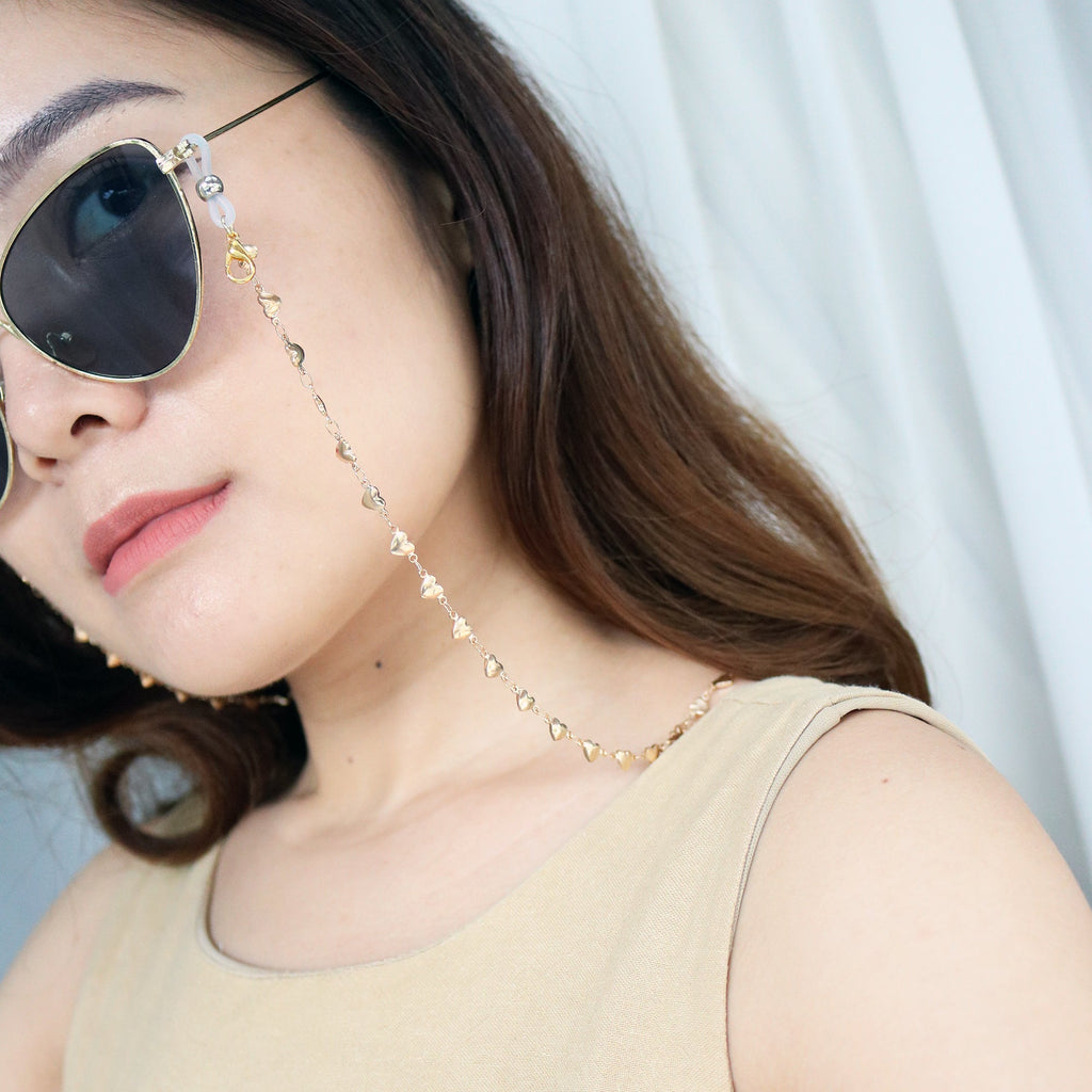 Hearts Multi-Way Chain in Gold