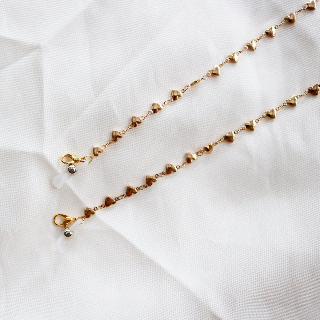 Hearts Multi-Way Chain in Gold