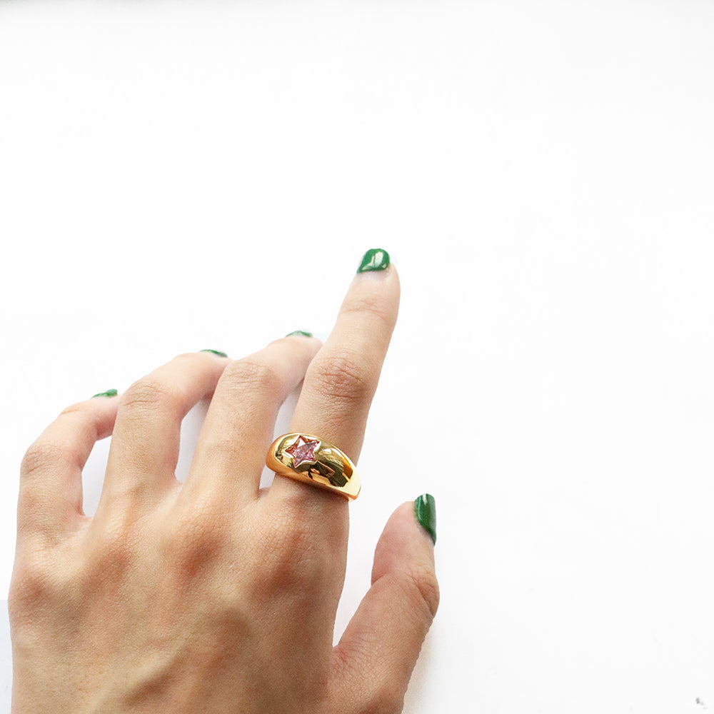 Starry Ring in Silver (Gold Plated)