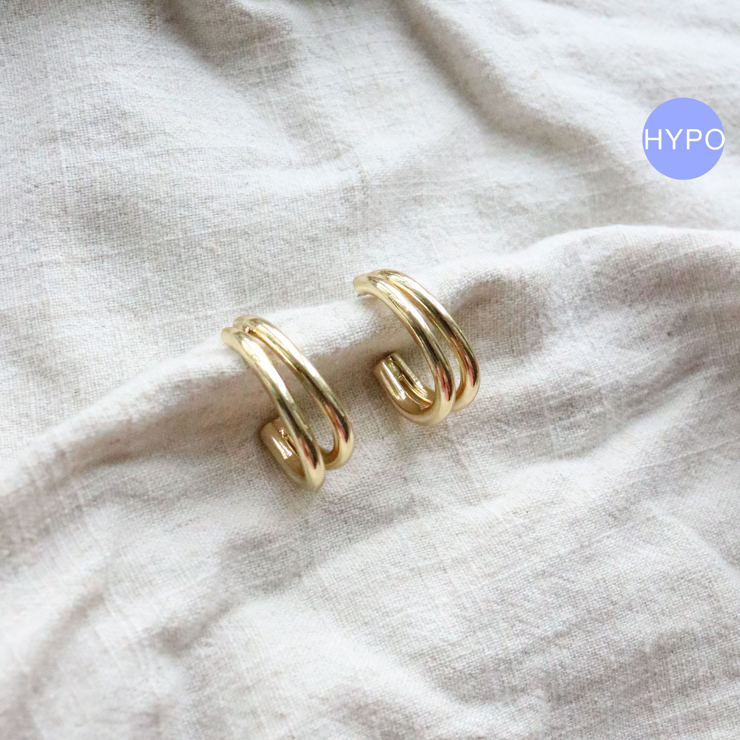 Ulla Duo Hoops (18K Gold Plated)