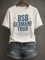 Women's Letter-Print Casual Top