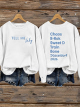 Women's Musical Art Print Sweatshirt
