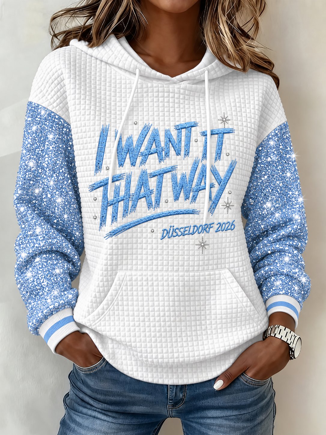 Women's Musical Art Print Hoodie