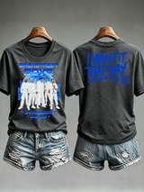 Women's Casual Printed Crew-Neck T-Shirt
