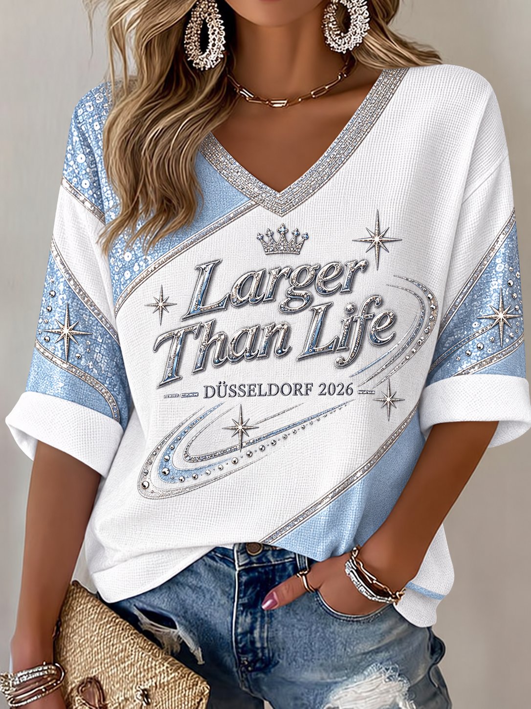 Women's Musical Art Printed T-shirt