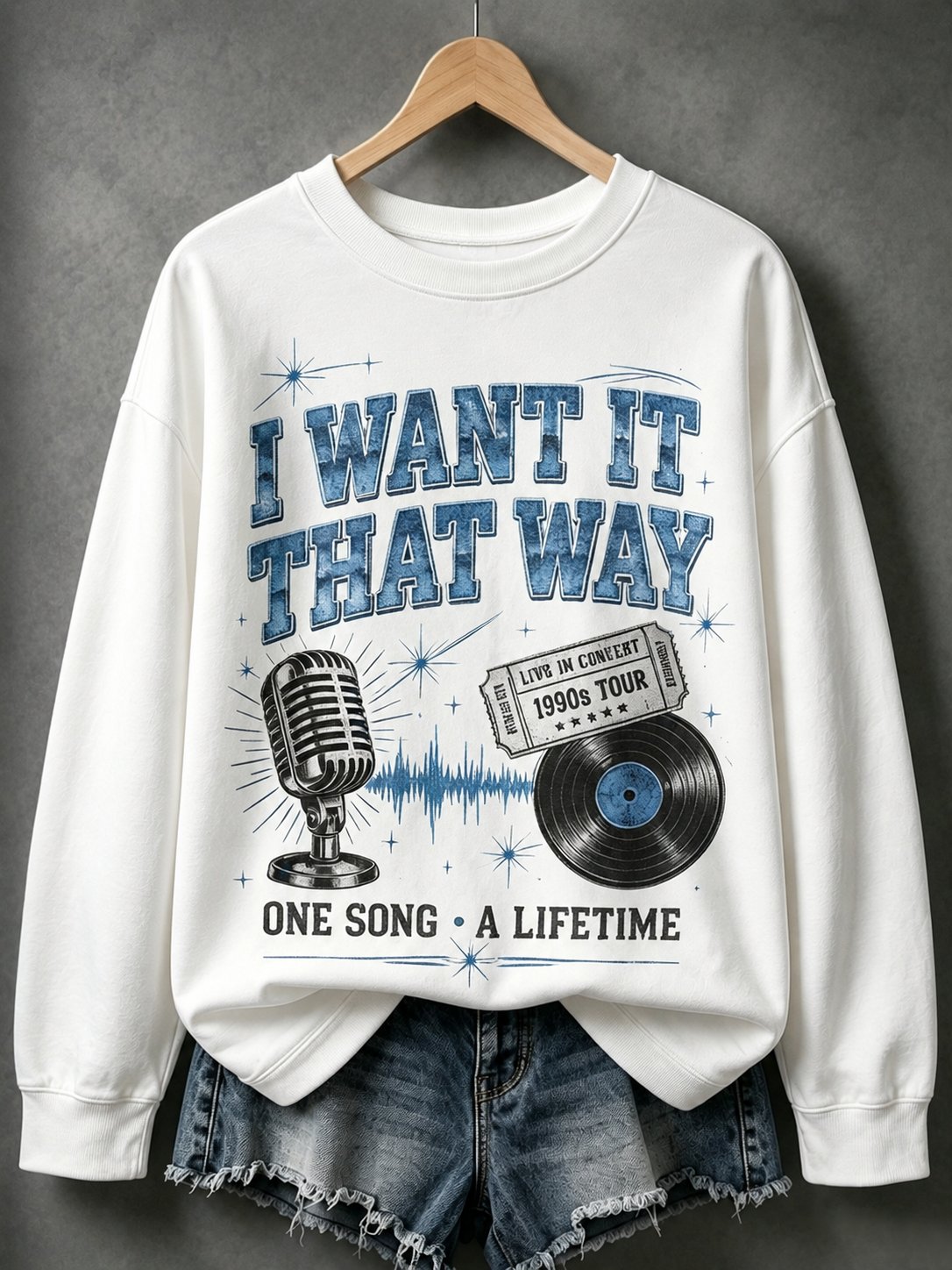 Women's Musical Art Print Casual Sweatshirt