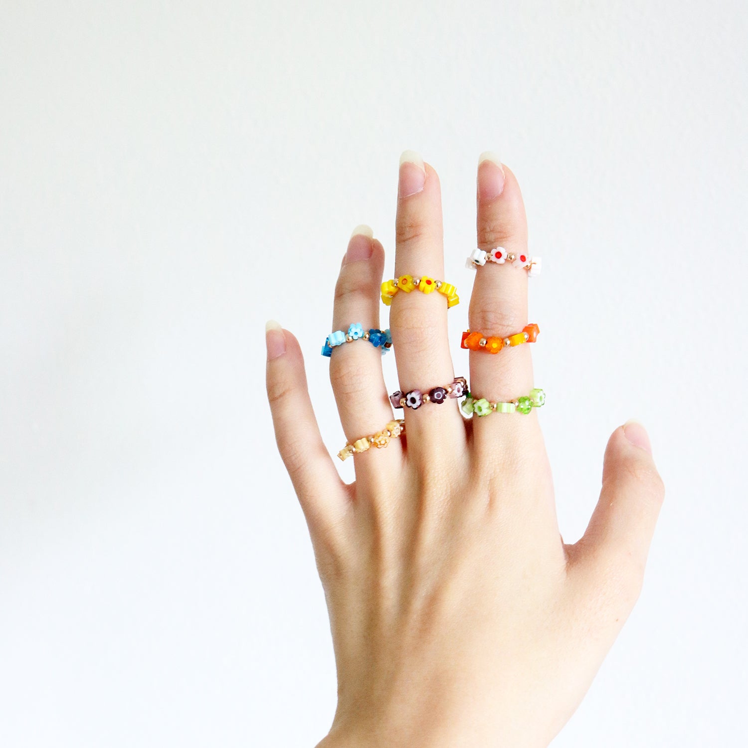 Candy Beaded Ring (Green)