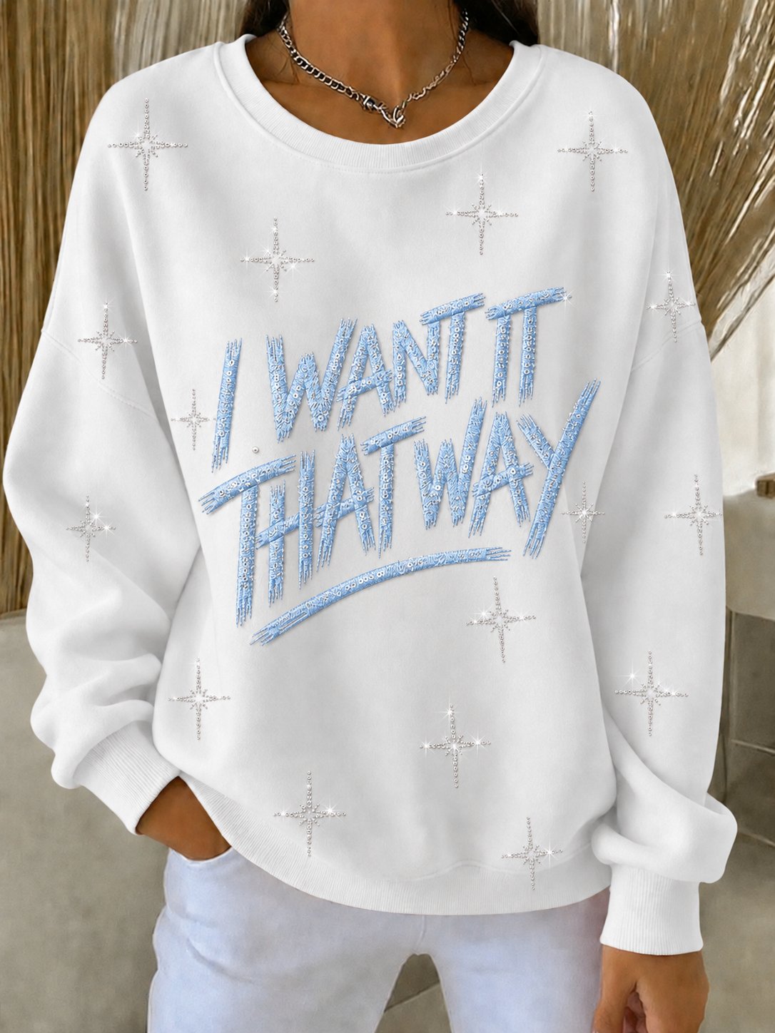 Women's Musical Art Print Casual Sweatshirt