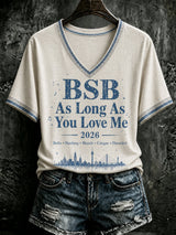 Women's Letter-Print Casual Top