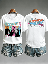 Women's Casual Printed Crew-Neck T-Shirt