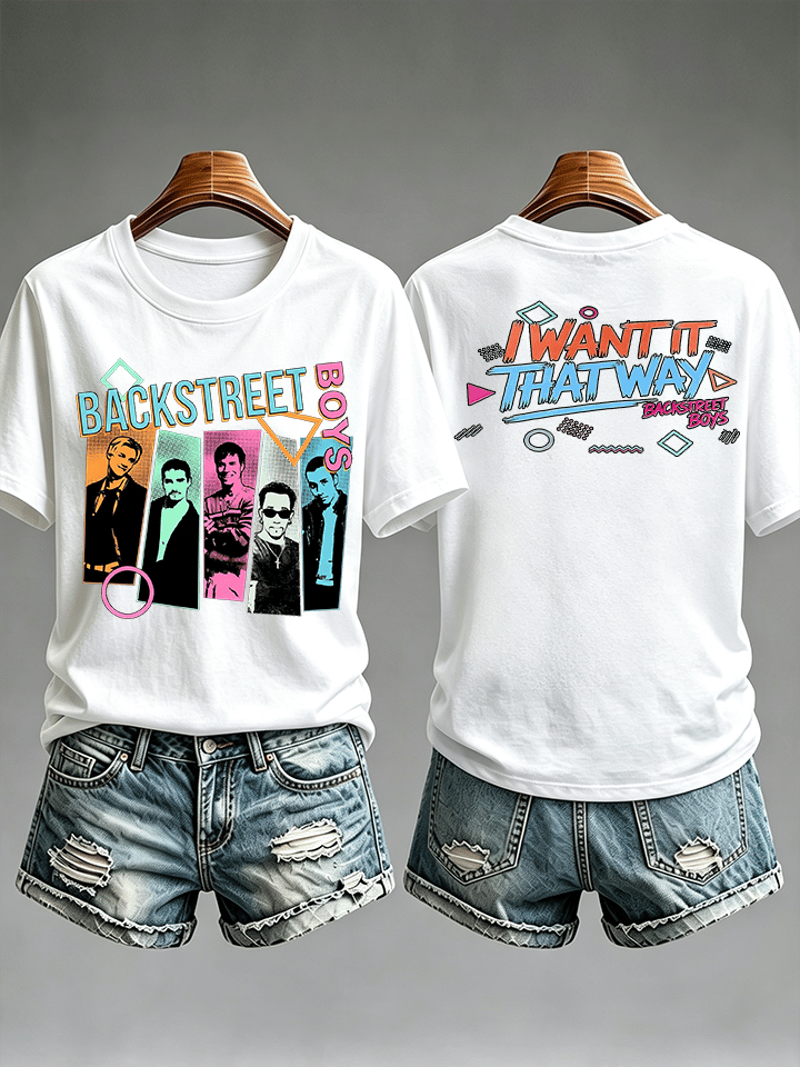 Women's Casual Printed Crew-Neck T-Shirt